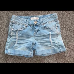 No Boundaries Light Blue Jean Shorts